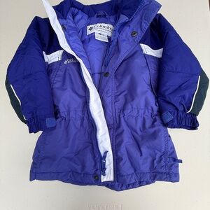 Columbia Kids Puffer Jacket - Blue and White